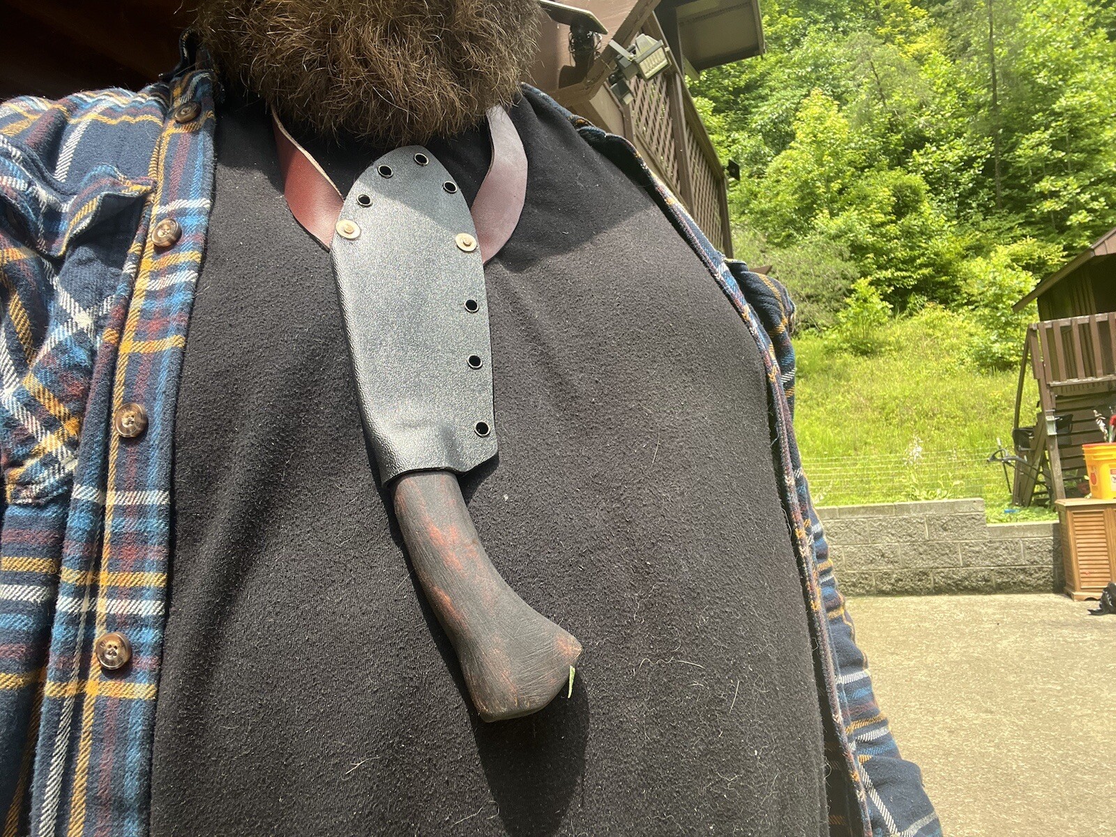 Hand Forged KUKRI With Anti-Shift Indian Neck Knife Sheath