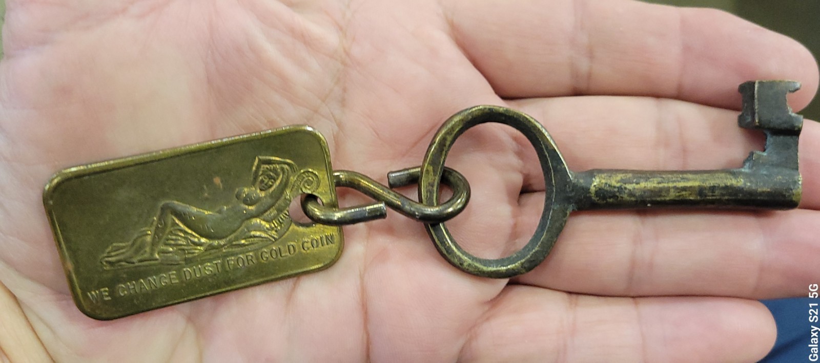 Sally's House Of Pleasure Brass Fob And Key Sally's House Of Pleasure Brass Fob And Key