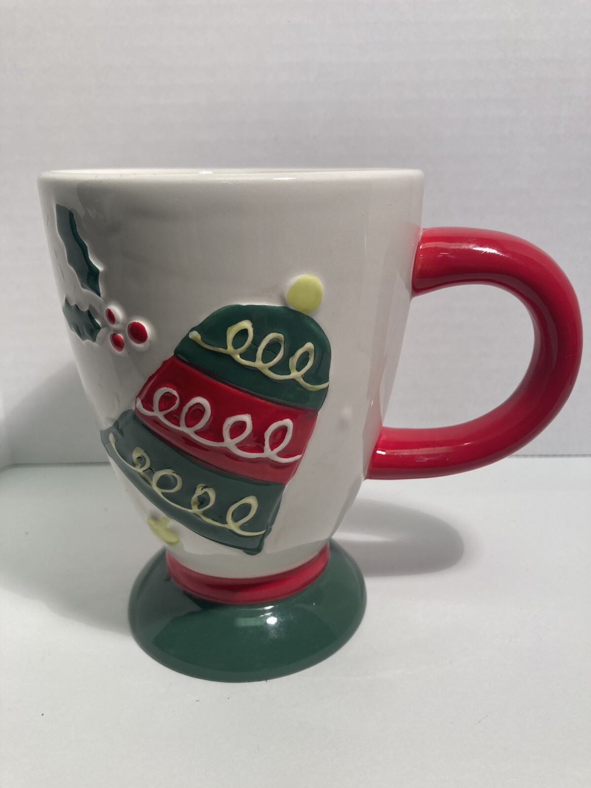 Christmas Bell & Holly Coffee Mug