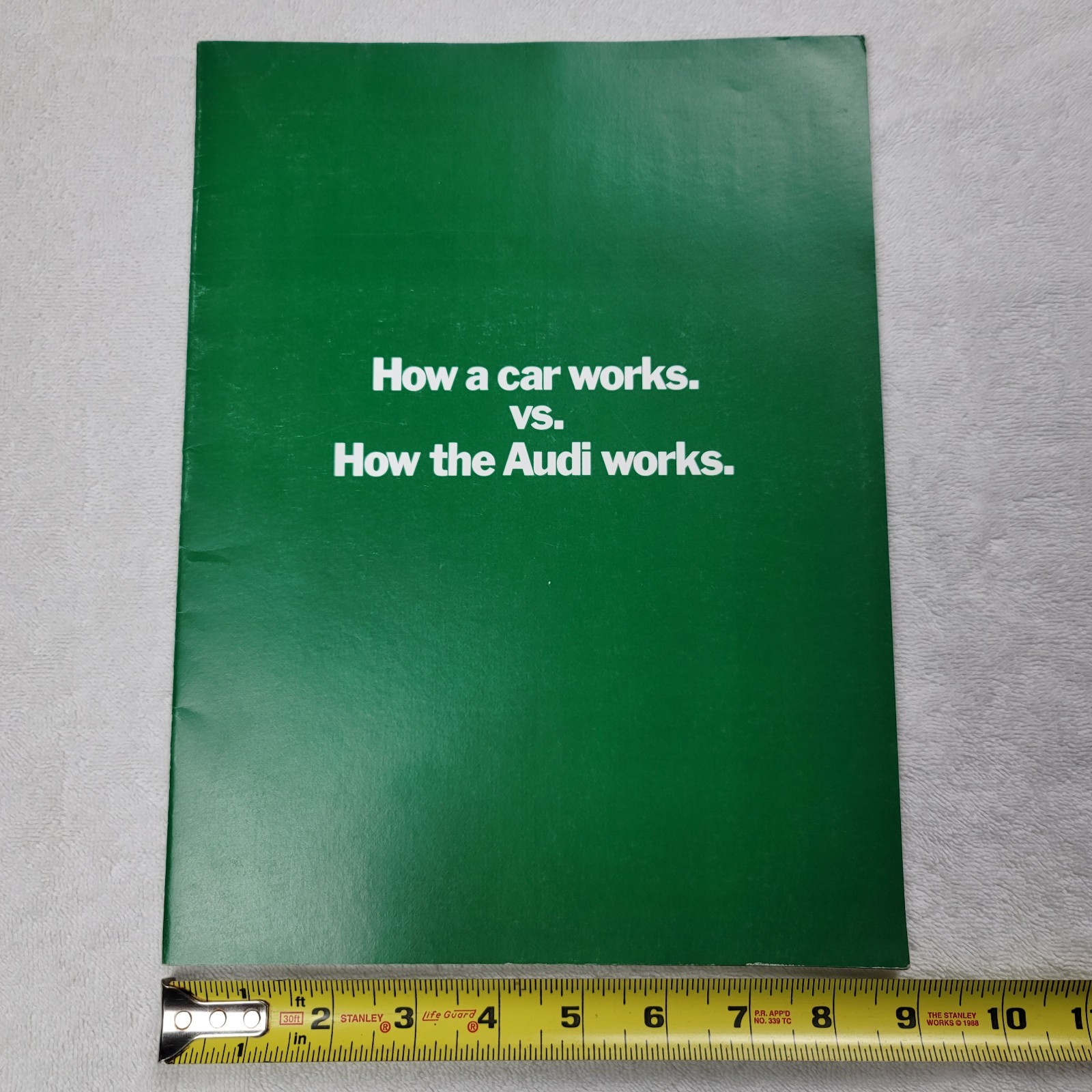 1973 Audi Car Dealer Sales Brochure - How the Audi Works 100LS