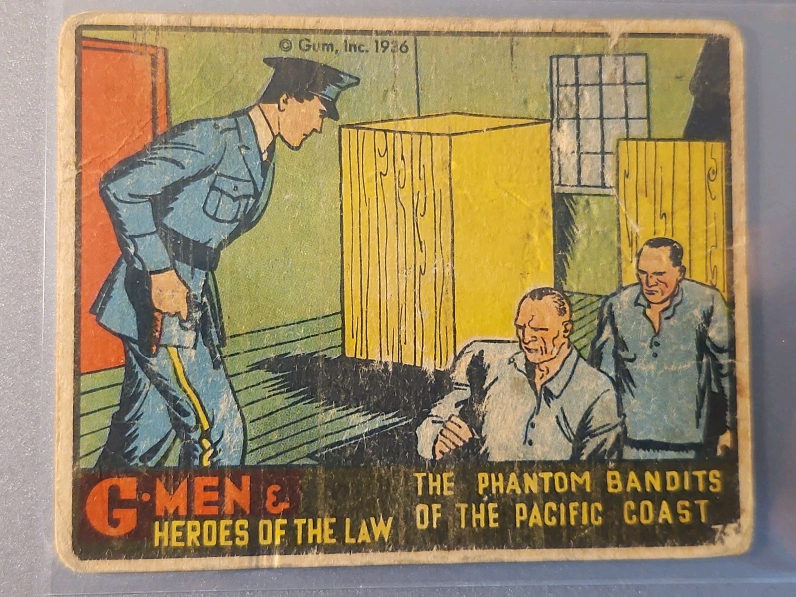 VTG 1936 Gum G-Men & Heroes of The Law #75 The Phantom Bandits of Pacific Coast VTG 1936 Gum G-Men & Heroes of The Law #75 The Phantom Bandits of Pacific Coast