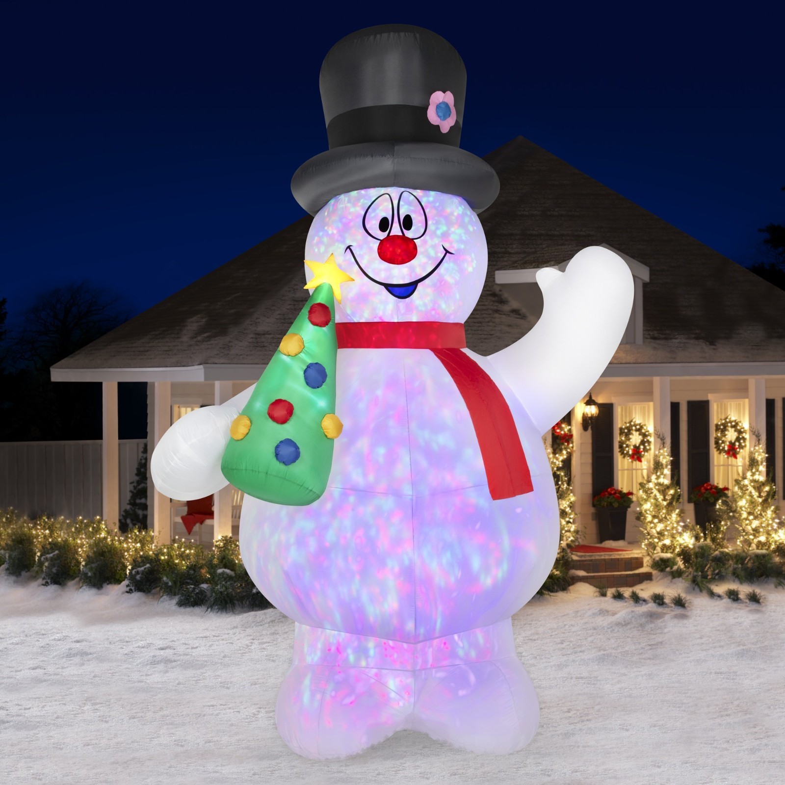 16 FT COLOSSAL FROSTY THE SNOWMAN AIRBLOWN LIGHTSHOW INFLATABLE 16 FT COLOSSAL FROSTY THE SNOWMAN AIRBLOWN LIGHTSHOW INFLATABLE