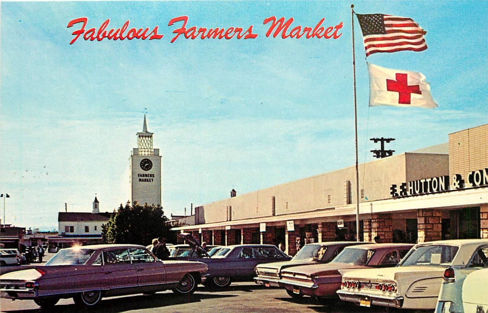 Postcard 1960s California Los Angeles Fabulous Farmer Market CA24-382