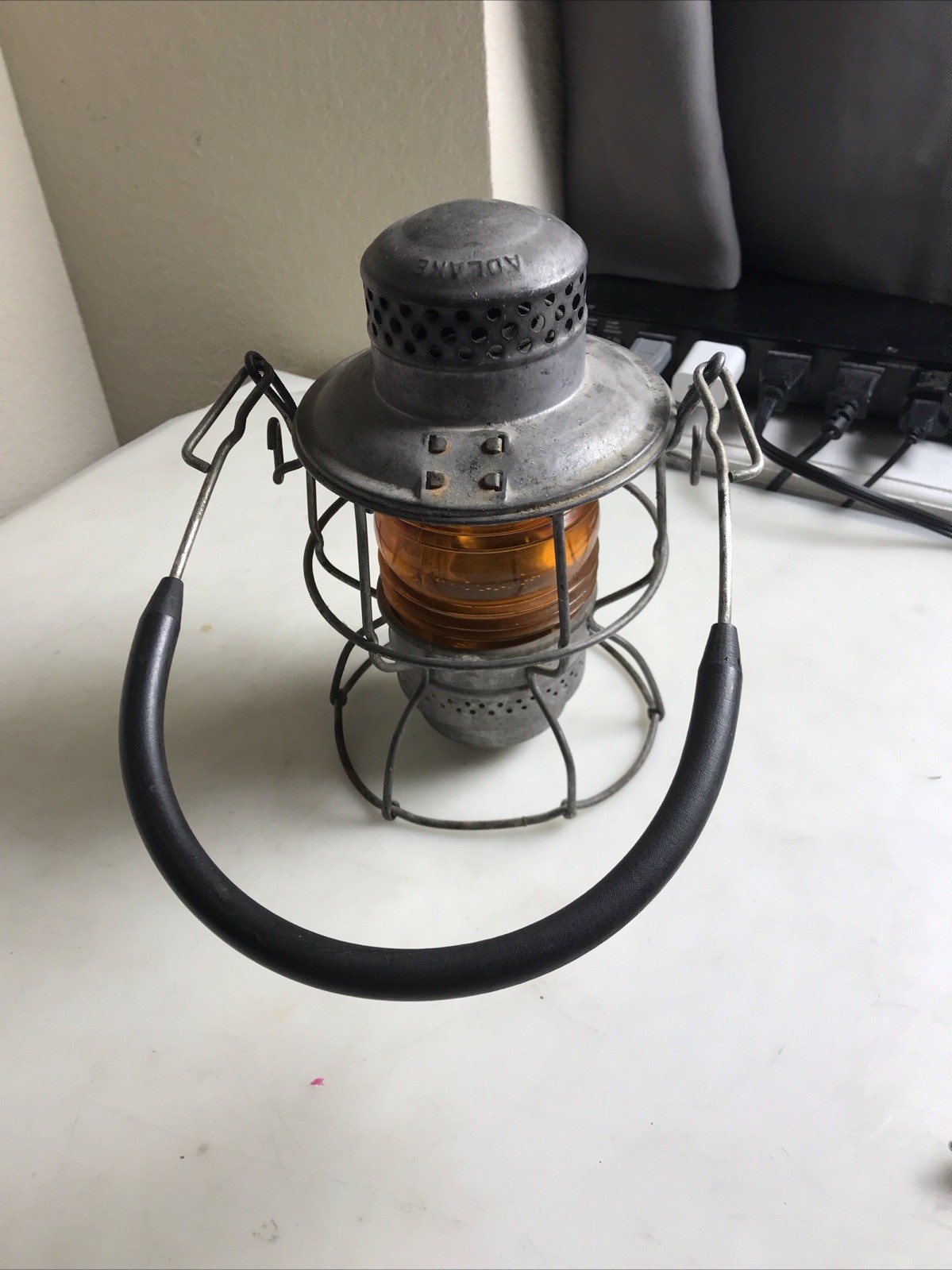 Vintage Adlake Kero Railroad Lantern Missing Inside Part ( Check Pics)