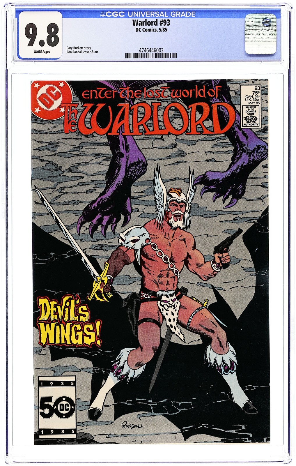 Warlord #93 CGC 9.8 1985 4746446003