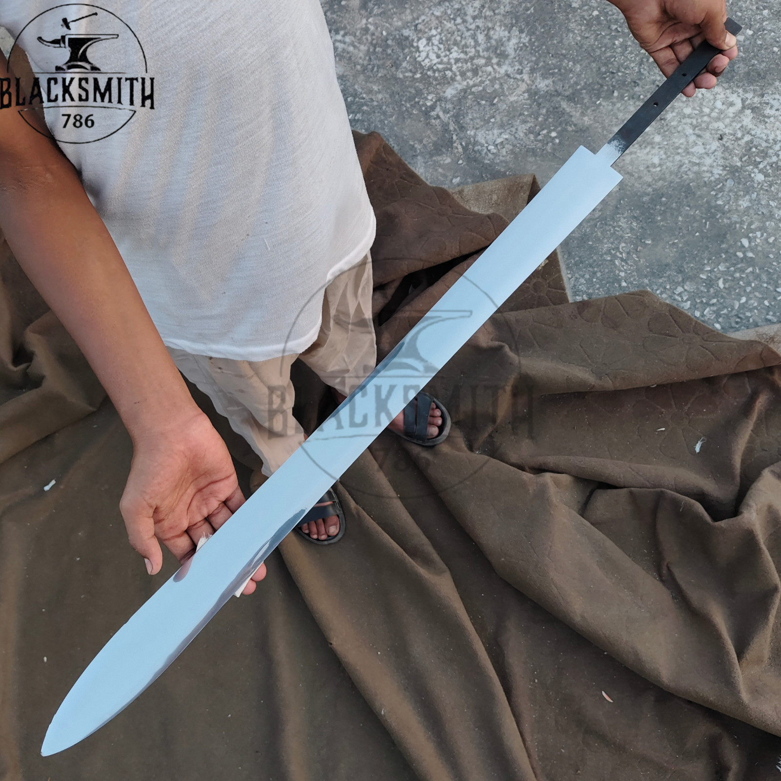 Peter Banning Pan Hook Sword Blank Blade medivel style High Polish Blade 35''