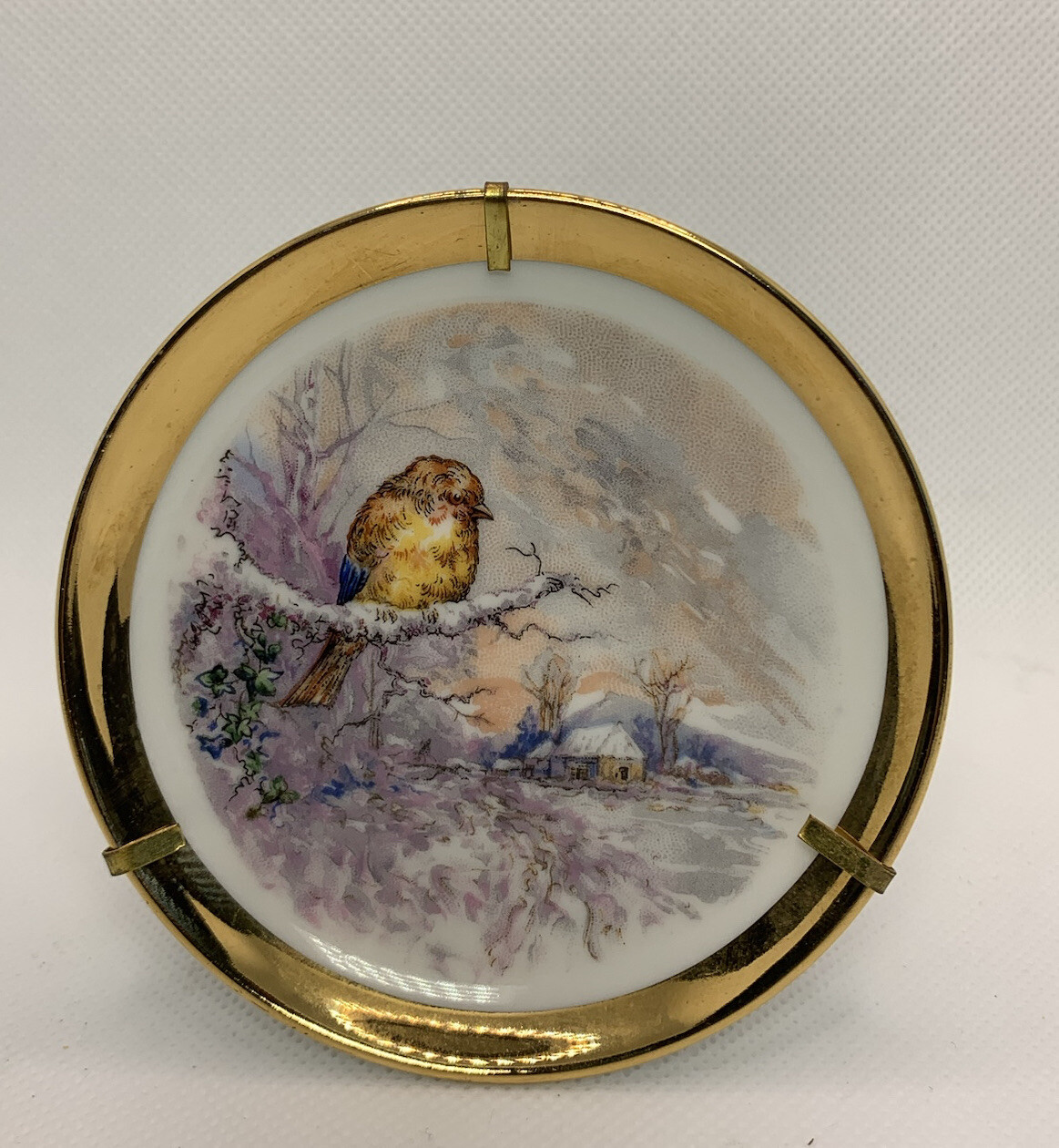 Birds on a Branch Vintage Limoges, France 3.5\