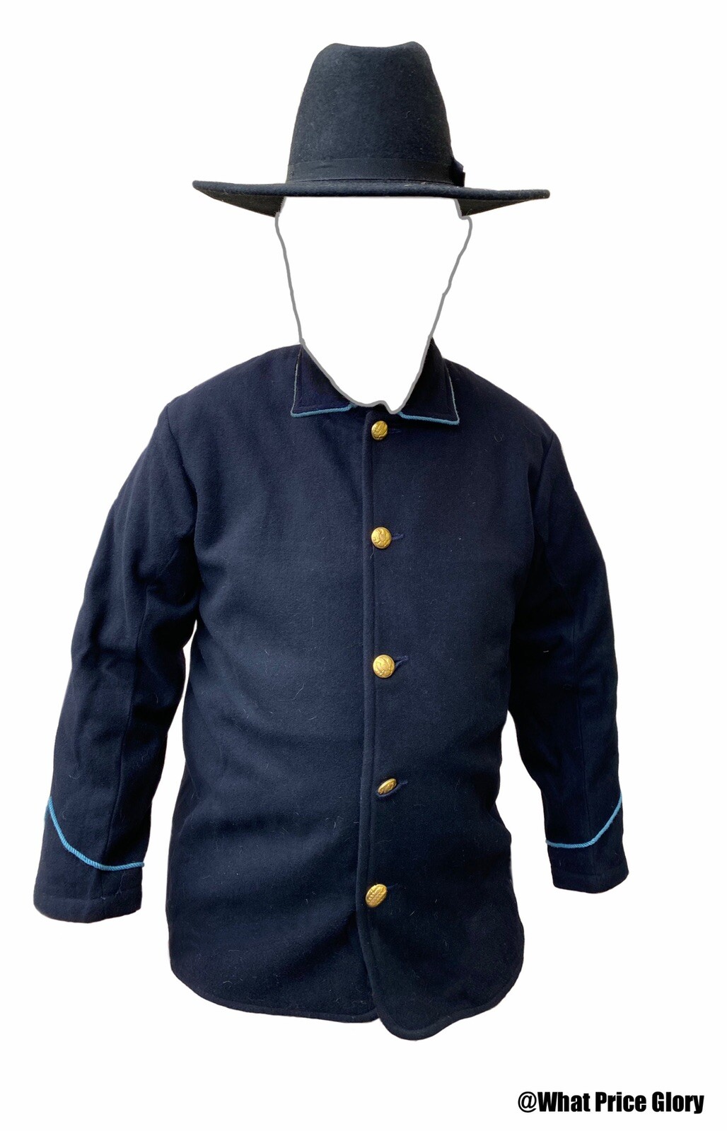 Model 1874 Unlined Blouse Blue Wool Infantry Size 48