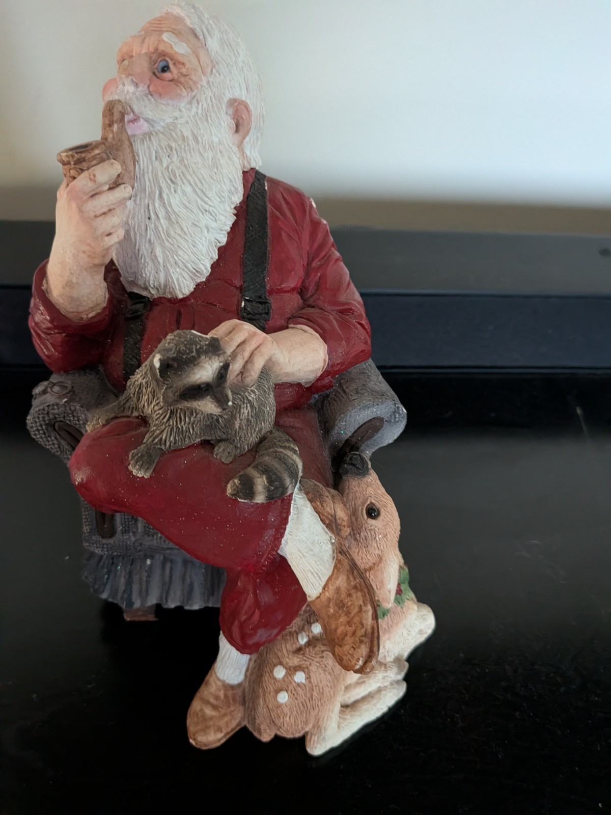 Vtg 1986 United Design Santa at Rest Figurine Larry Miller W/ COA & Box #1610