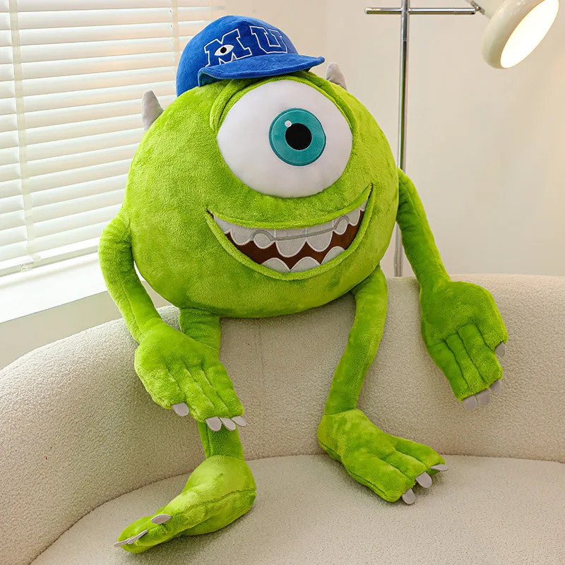 Disney Sulley Mike Plush Toy 35cm, Monster University Stuffed Doll Room Decor