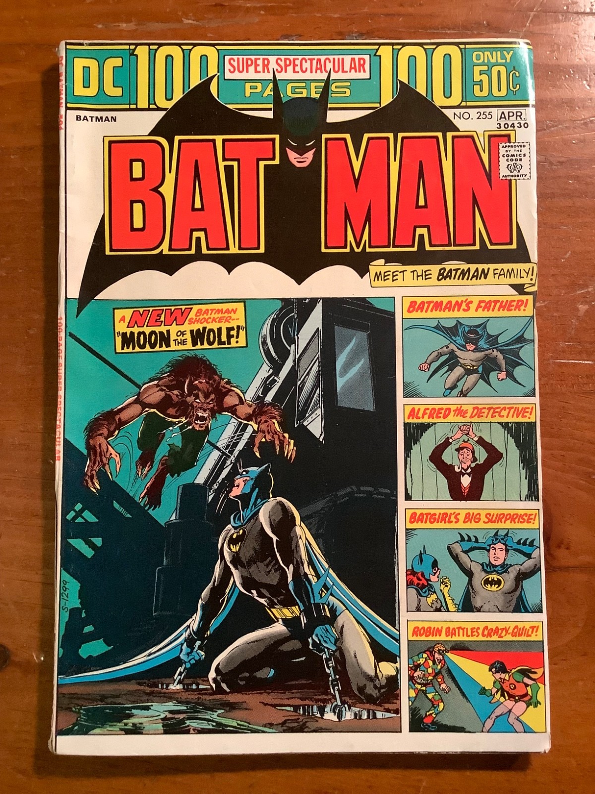 BATMAN #255 DC 100 Page Giant - 1st Anthony Lupus Werewolf - Neal Adams VG/FN-