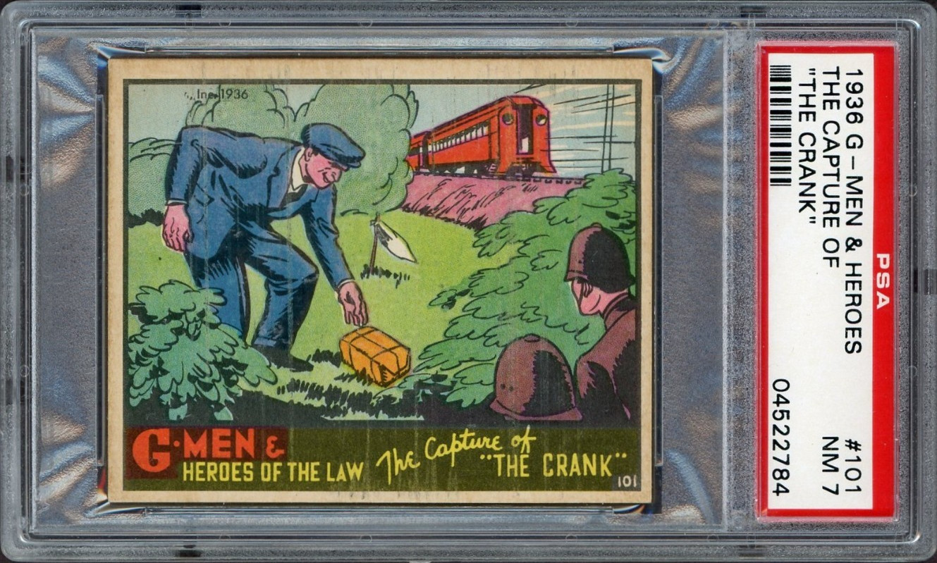 1936 Gum G-Men & Heroes of the Law #101 The Capture of 