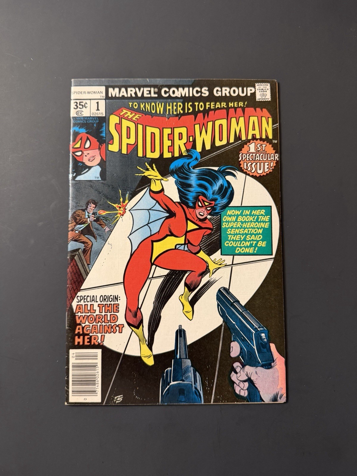 Spider-Woman #1 *Origin & 1st Solo Series Jessica Drew * (Marvel Comics 1978) FN