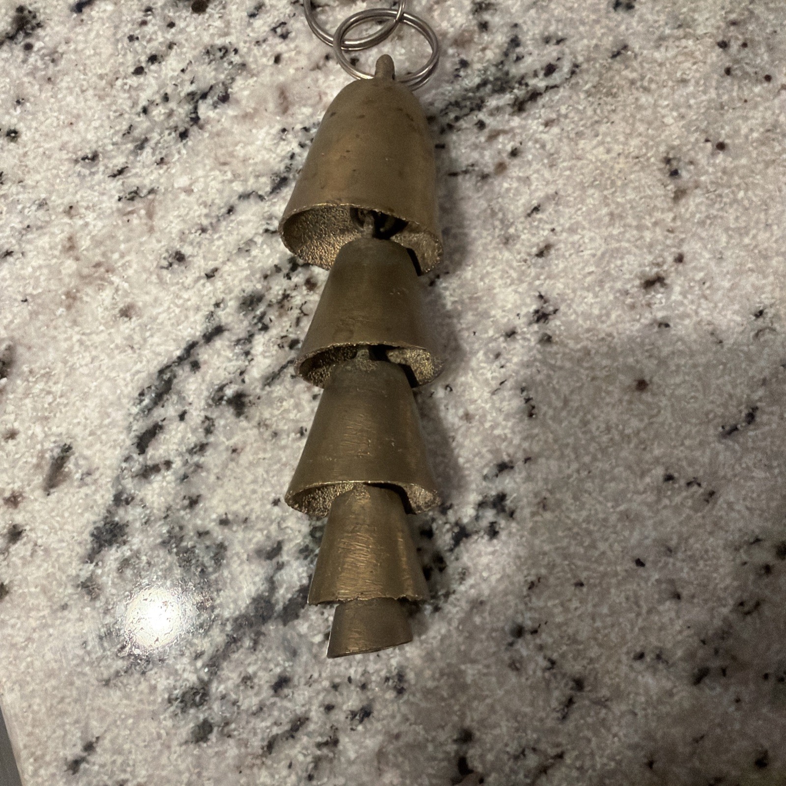 VTG Antique Brass Camel Bells Hanging Chime Graduated in Size Holiday Home Decor VTG Antique Brass Camel Bells Hanging Chime Graduated in Size Holiday Home Decor