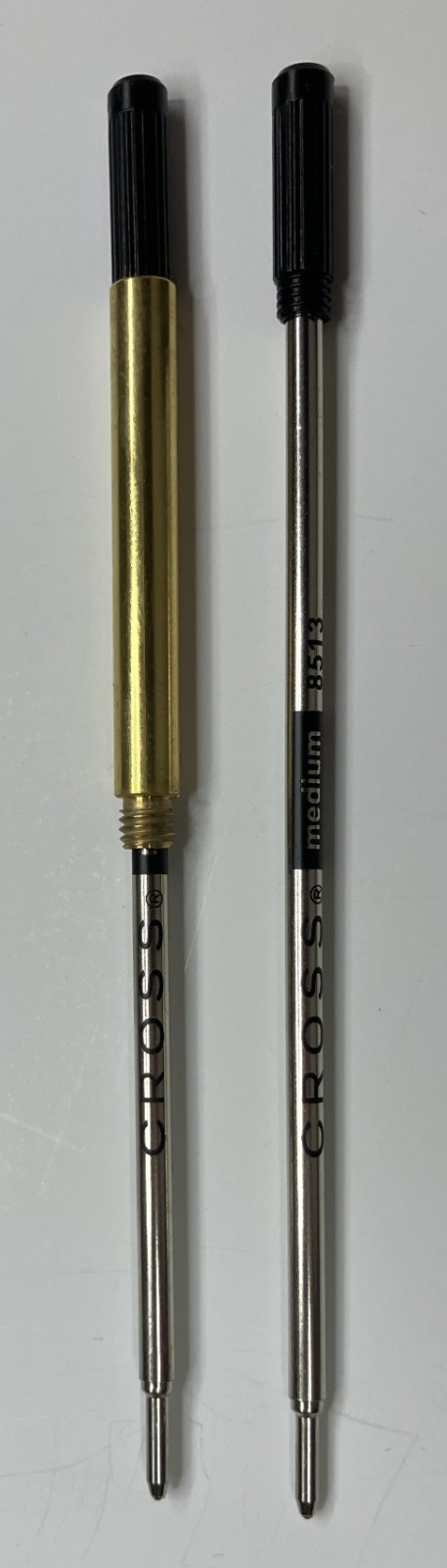 Hallmark Wood Pen adapter for a standard Cross ink pen refill