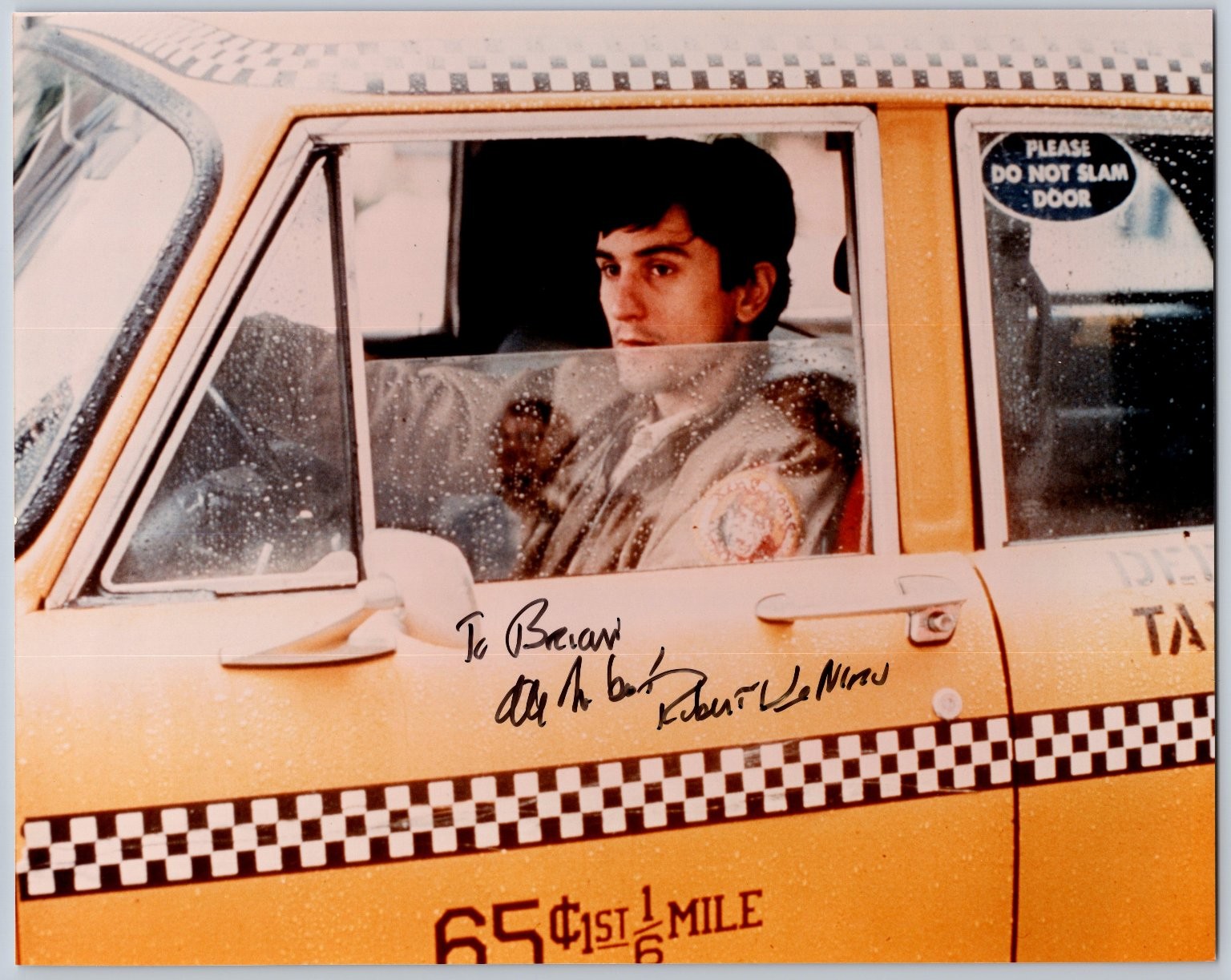 Robert De Niro Taxi Driver Autographed Photo Travis Bickle Signed