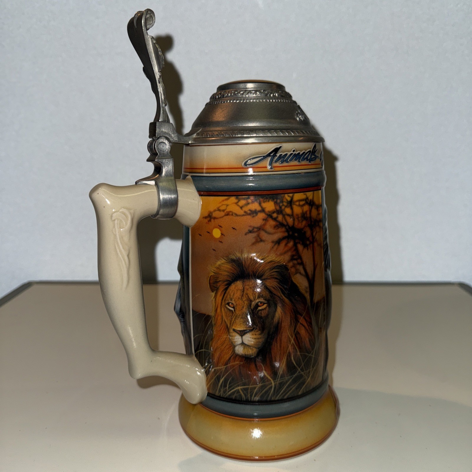 Budweiser 1997 Animals of the Seven Continents AFRICA Beer Stein First Of Seven.
