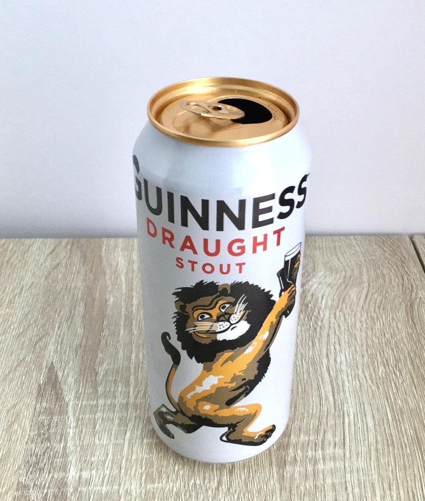 Limited Edition Guiness Draught Stout Beer with Gilroy Lion  - Empty