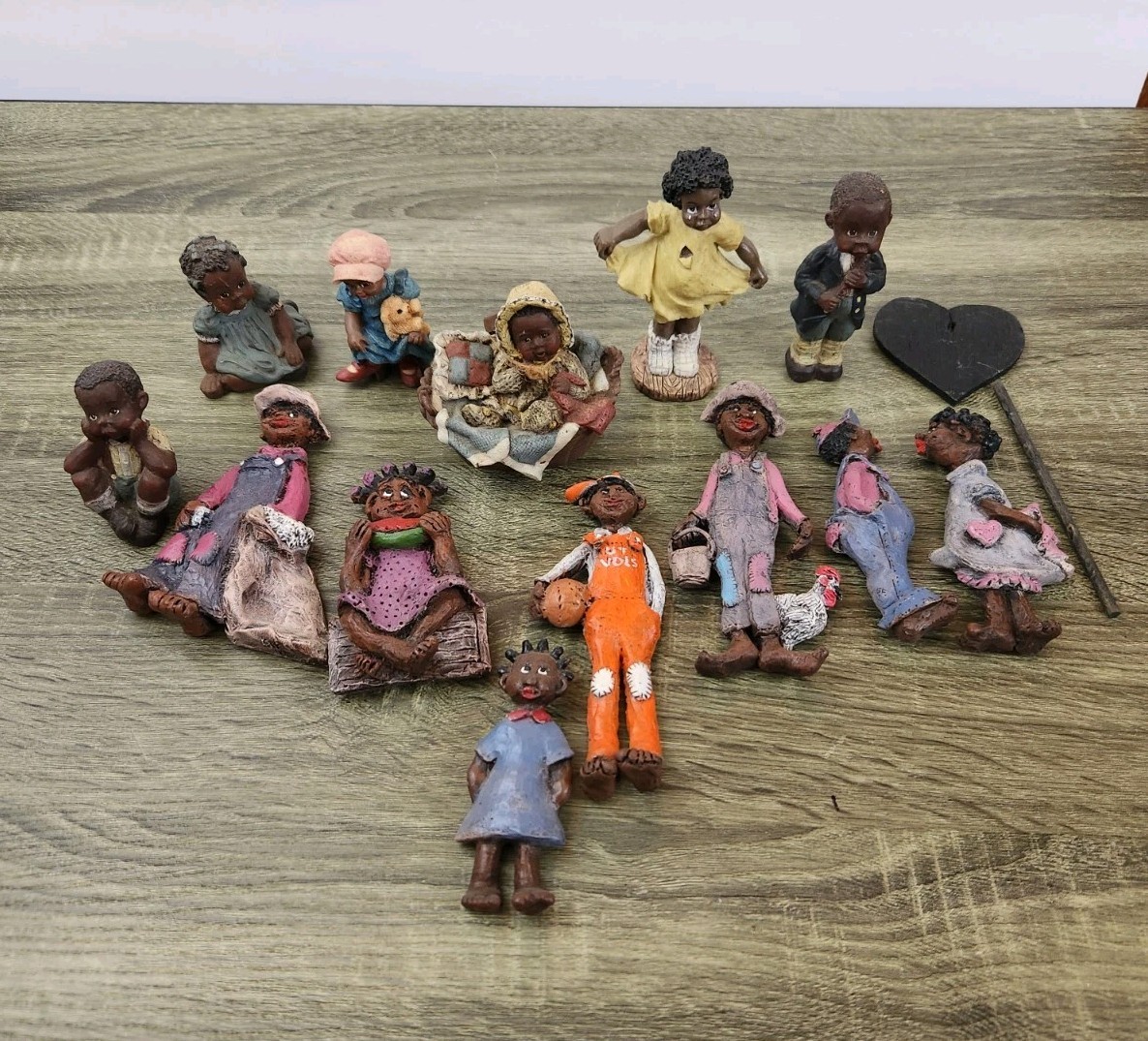 VTG Sarah's Attic Black History Collection , Lot Of 13 People Figurines USA Made