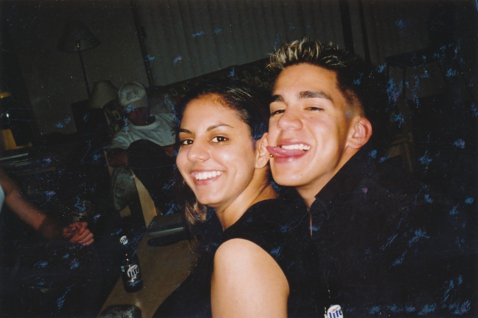 Vintage Found Photo 1990's College Party Pic 4x6 Snapshot   S14-2