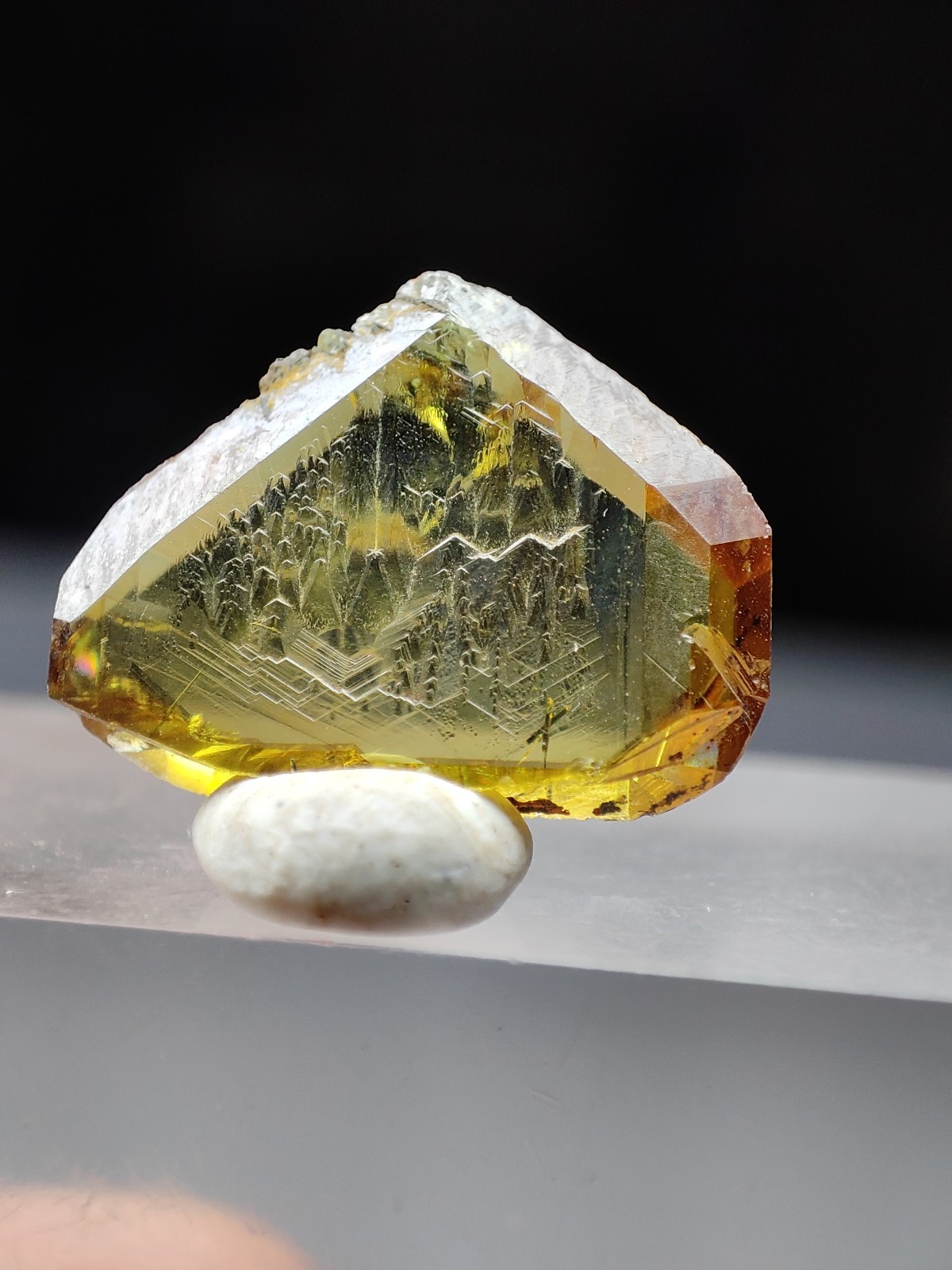 Sphene/Titanite Gemmy & Lustrous Crystal With Nice Colour & Clarity-Zagi,Pak.