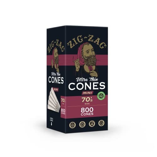 ZIG-ZAG Pre Rolled Cones Ultra Thin 70mm Size (800 Cones) Rolling Papers