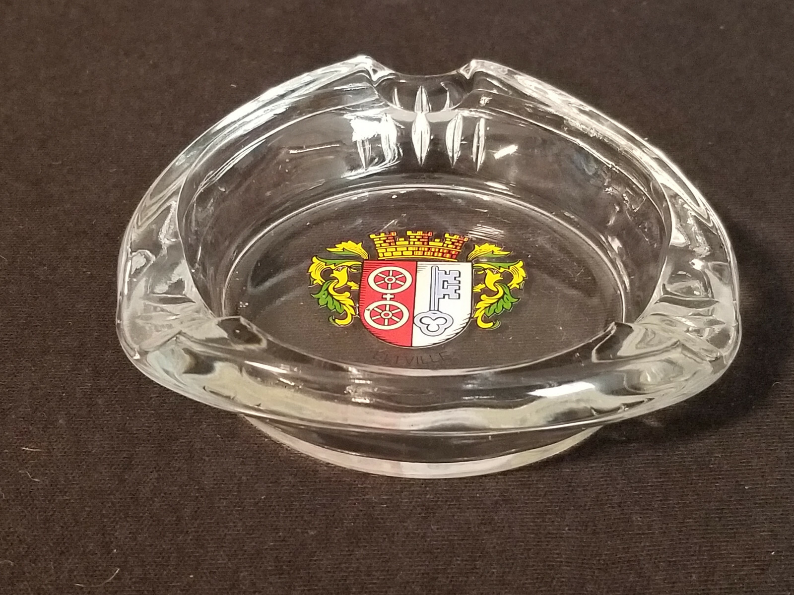Eltville am Rhein Coat of Arms: Ashtray / Trinket / Change Dish - Excellent Eltville am Rhein Coat of Arms: Ashtray / Trinket / Change Dish - Excellent