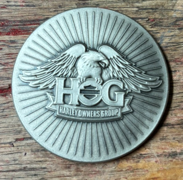 Harley Davidson HOG Harley Owners Group Eagle Challenge Coin Est 1983