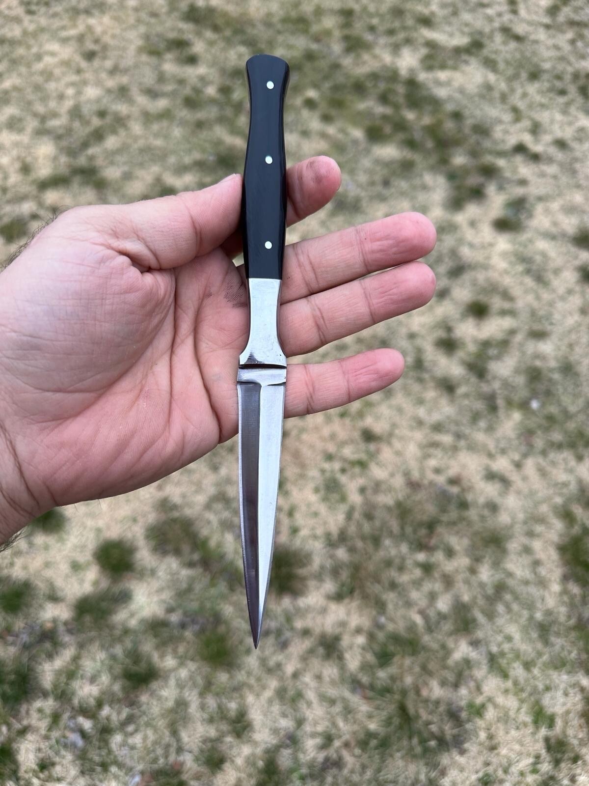 Best Boot Knife Carbon Steel Fixed Double Edged Blade Full Tang Ideal Outdoor