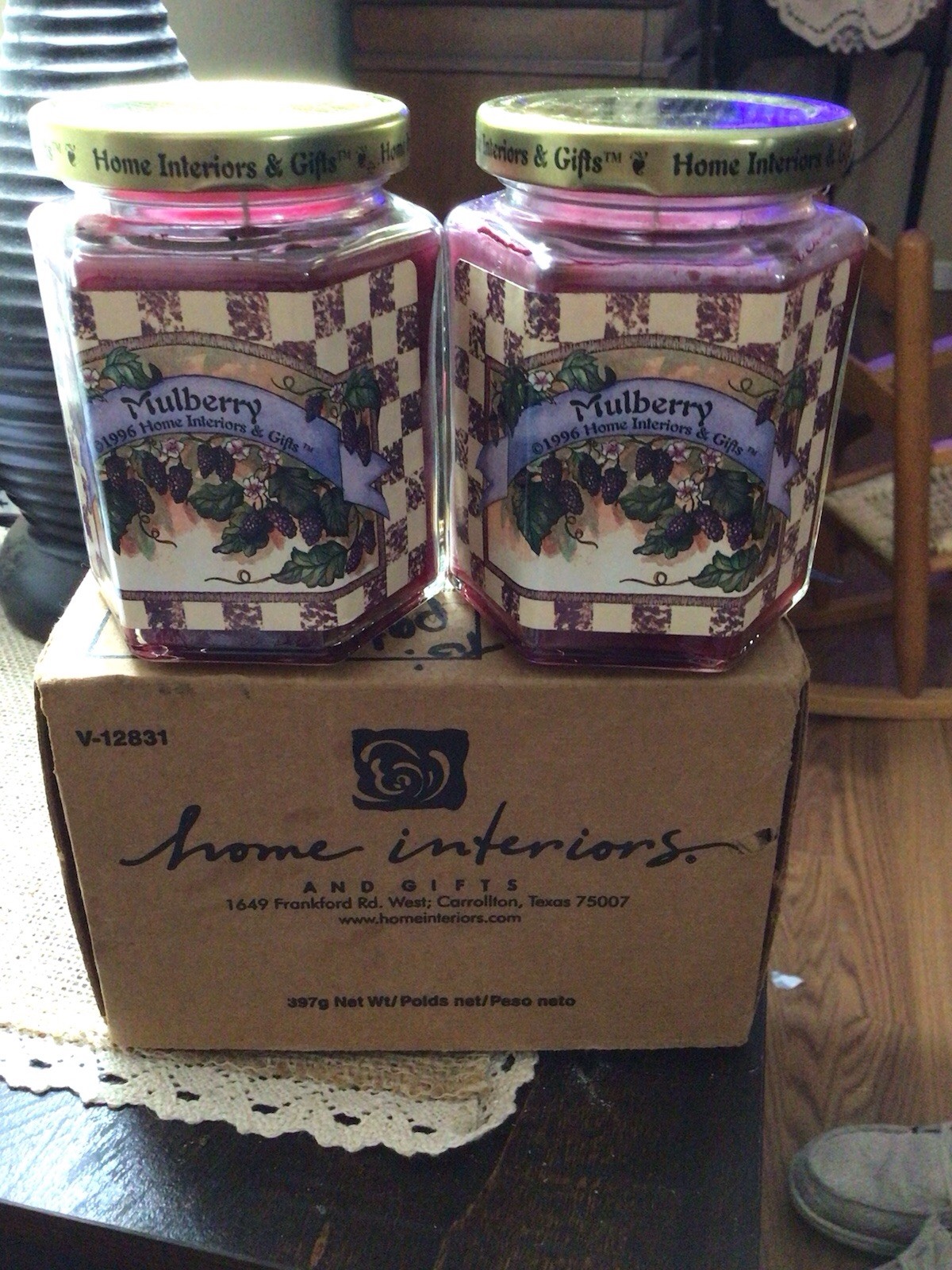 Set/2 Mulberry Home Interior Candles Nib