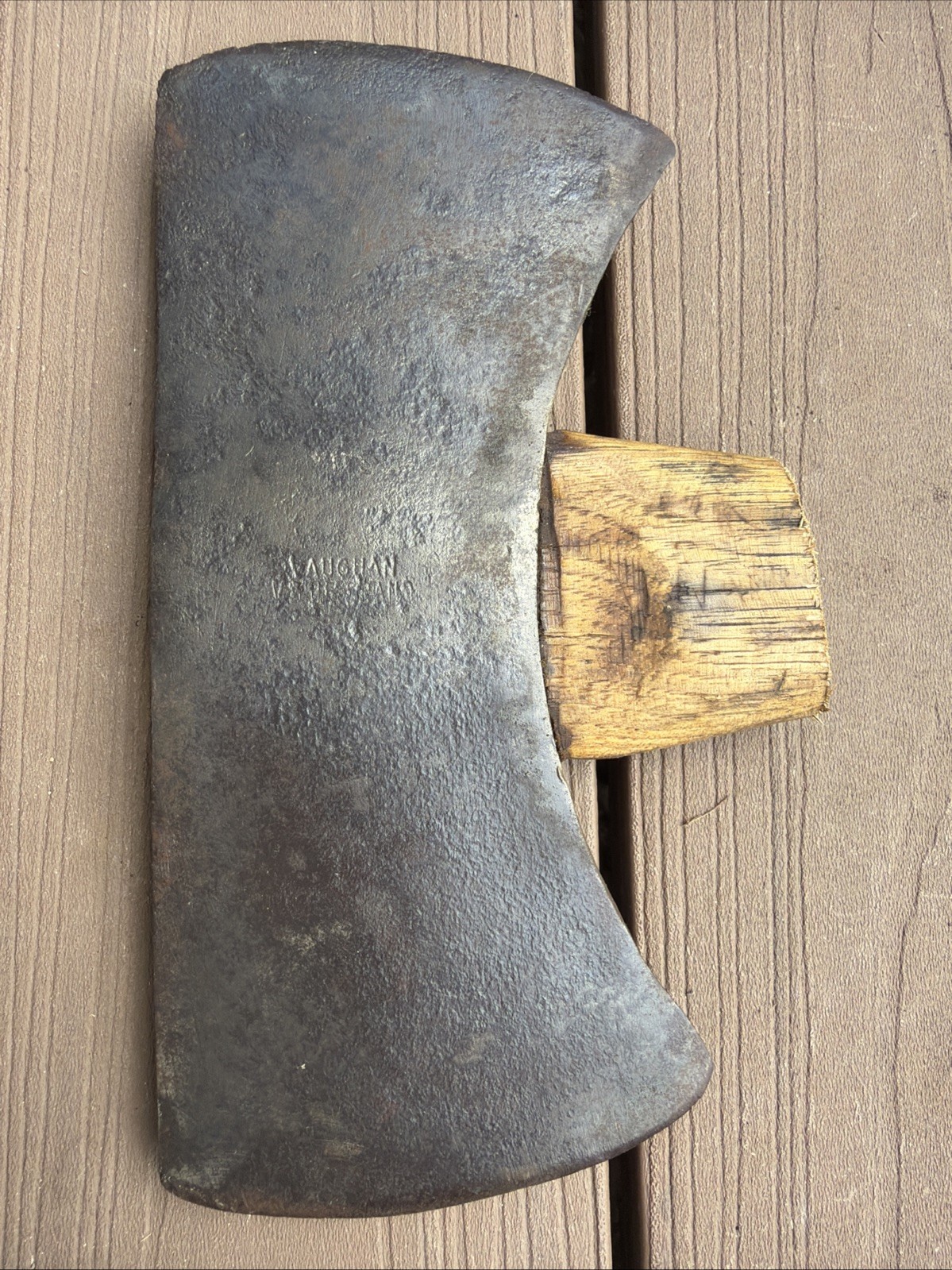 Vaughan Value Brand 4 LB Double Bit Axe Head 9 7/8” Vintage USA