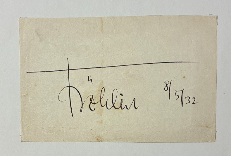Alfred Doblin Signed Autograph 1932 Berlin Alexanderplatz German Author Rare Alfred Doblin Signed Autograph 1932 Berlin Alexanderplatz German Author Rare