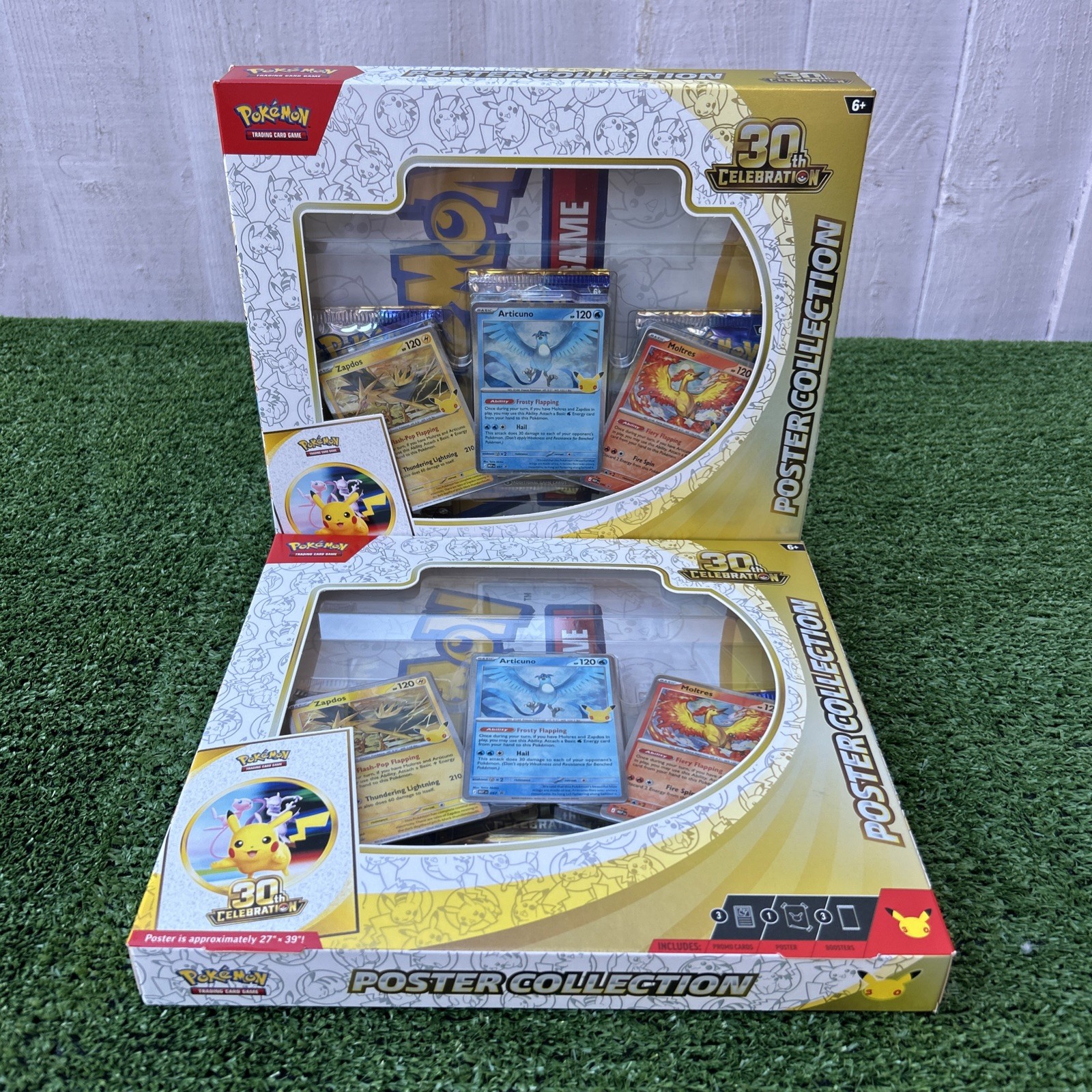 2x Pokemon TCG 30th Celebration Poster Collection Sealed Articuno Zapdos Moltres