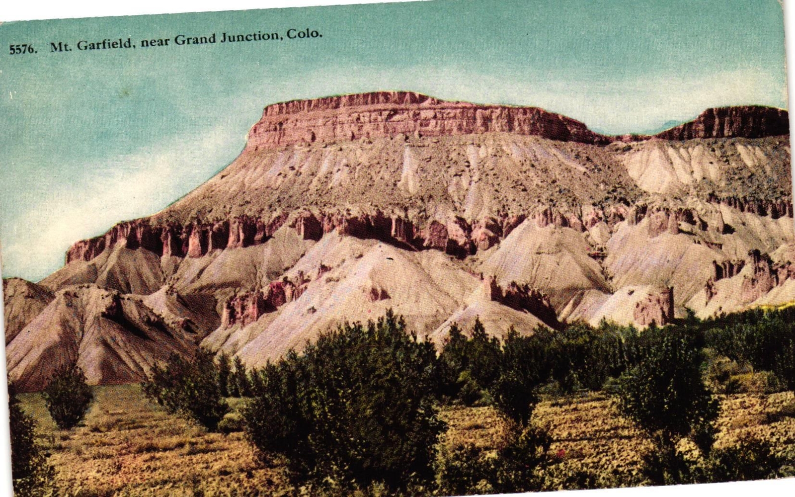 Vintage Postcard- MT. GARFIELD, GRAND JUNCTION, CO. Vintage Postcard- MT. GARFIELD, GRAND JUNCTION, CO.