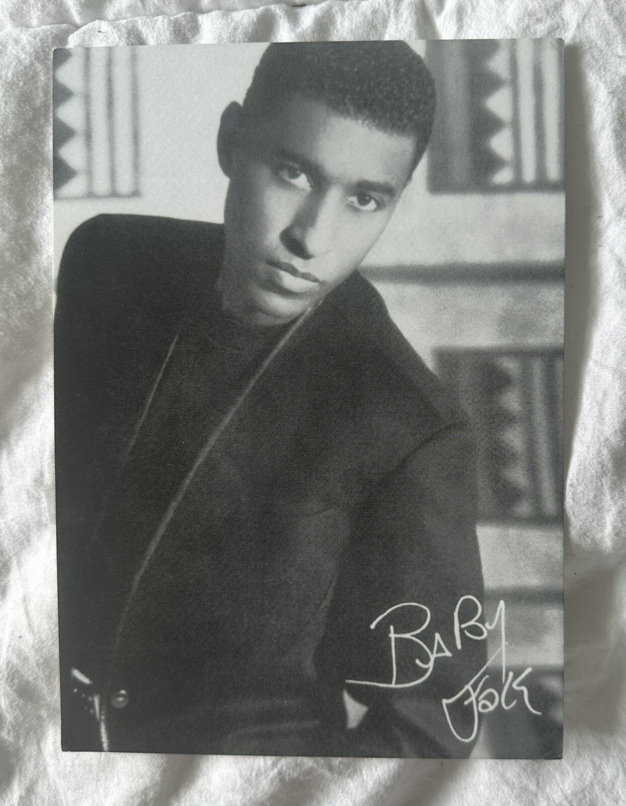 Vintage Baby Face Autograph And Photo 5” X 7” Lithograph Original Gift