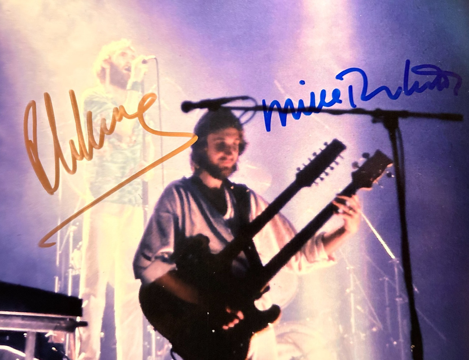 GENESIS Signed (Phil Collins, Mike Rutherford) 8x10\