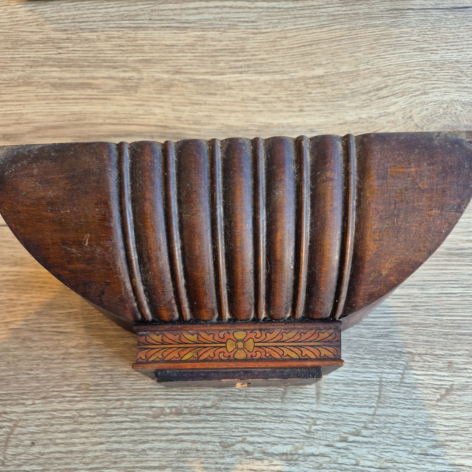 Antique  Wood Wall Clock Wooden base  UU7777