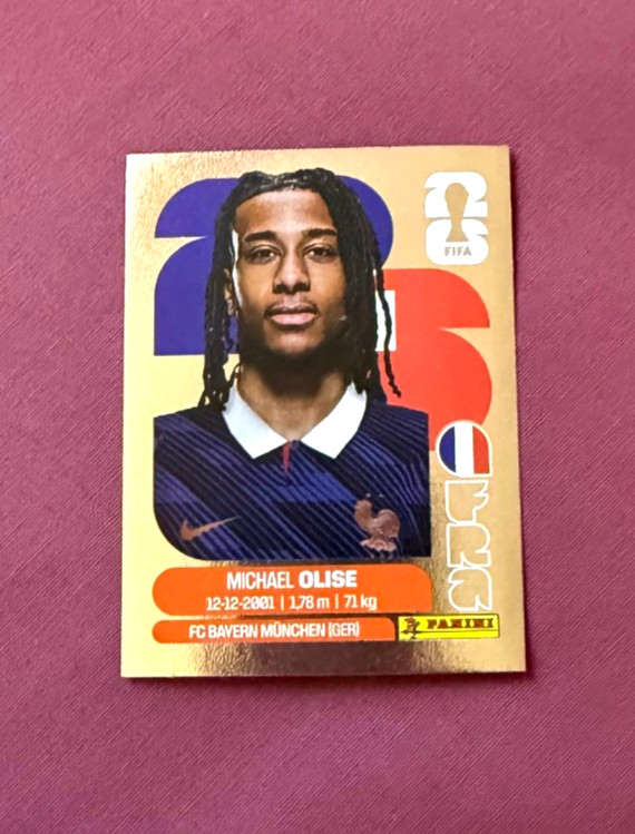 #FRA 14 - PANINI WC FIFA CUP 2026 - Michael OLISE EXTRA STICKER Version SILVER #FRA 14 - PANINI WC FIFA CUP 2026 - Michael OLISE EXTRA STICKER Version SILVER