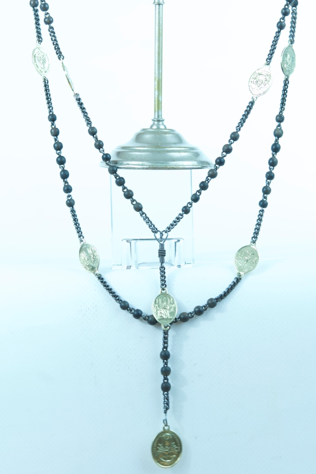 19THC Rare French Nun Servite Order Rosary Our Lady Of Seven Sorrows