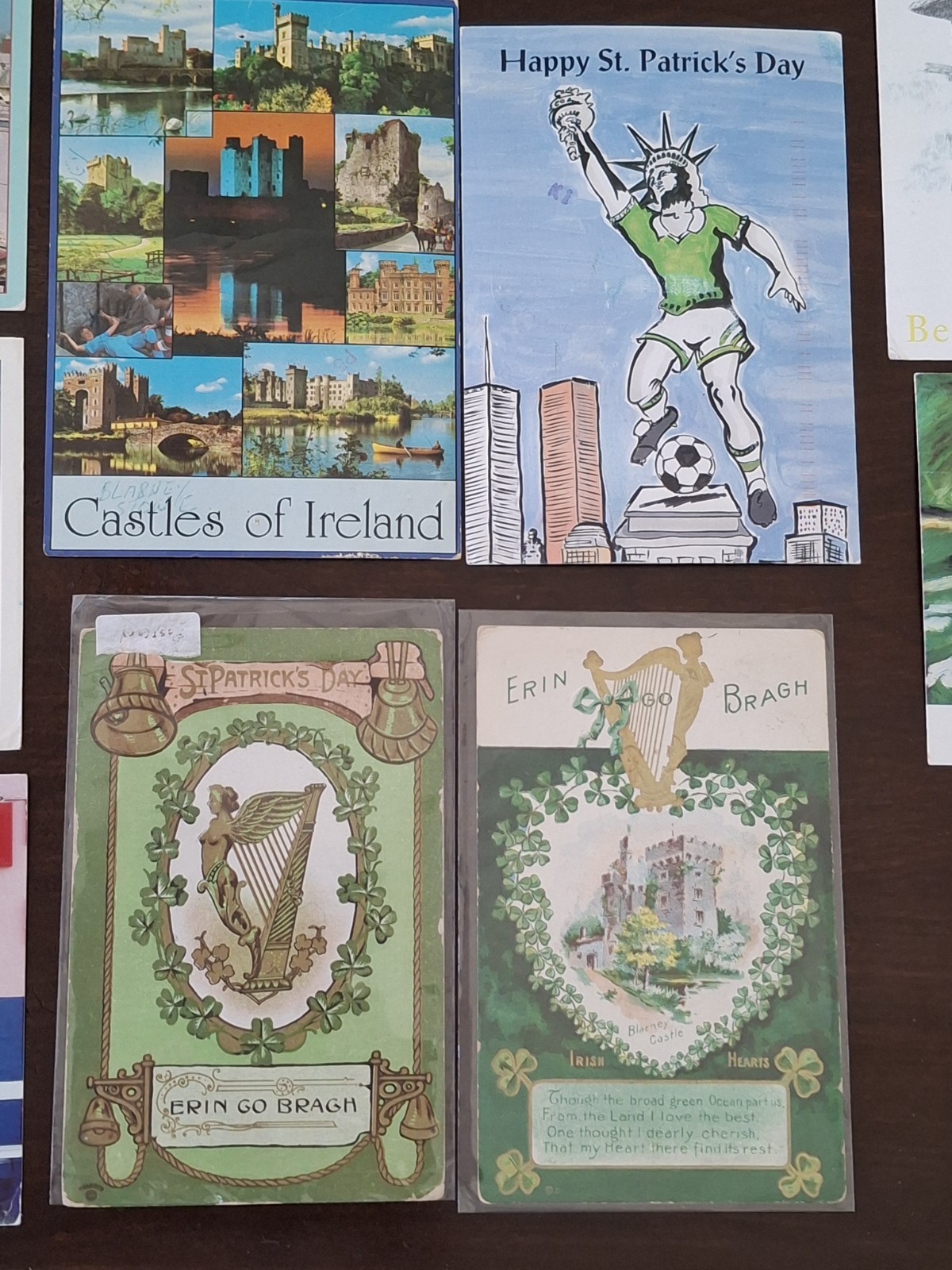 Vintage Ireland St. Patrick's Day & Irish Post Cards Lot Mixed 1908-1995 Posted Vintage Ireland St. Patrick's Day & Irish Post Cards Lot Mixed 1908-1995 Posted