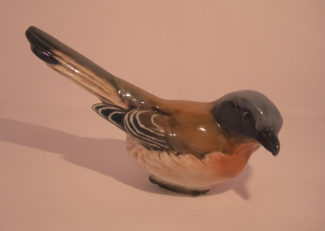 RARE Dahl Jensen Shrike Royal Copenhagen bird figurine Danish Figure 1030