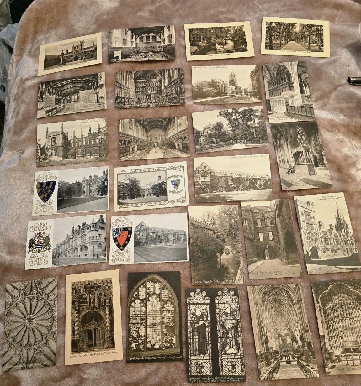 Oxford College, Oxford, England Vintage Postcards Lot of 26