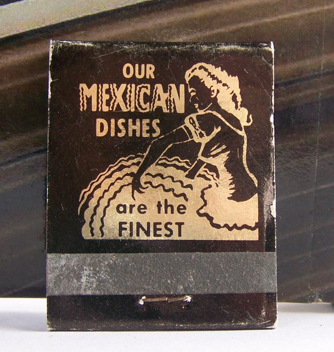 Rare Vintage Matchbook S3 Murray Utah Mexicali Rose Authentic Dishes Finest 