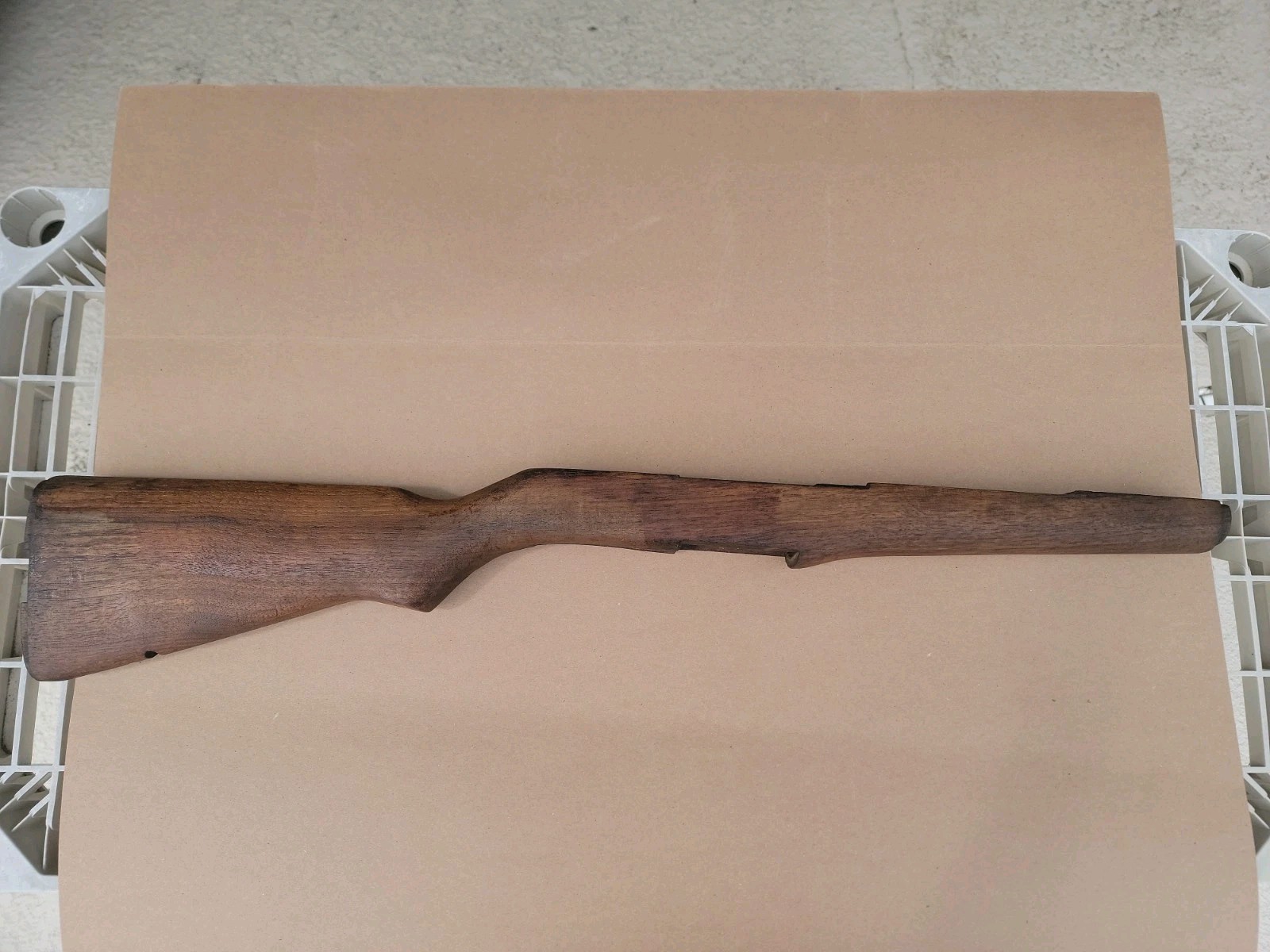 Vintage M1 Garand Wood Stock with Markings VGC