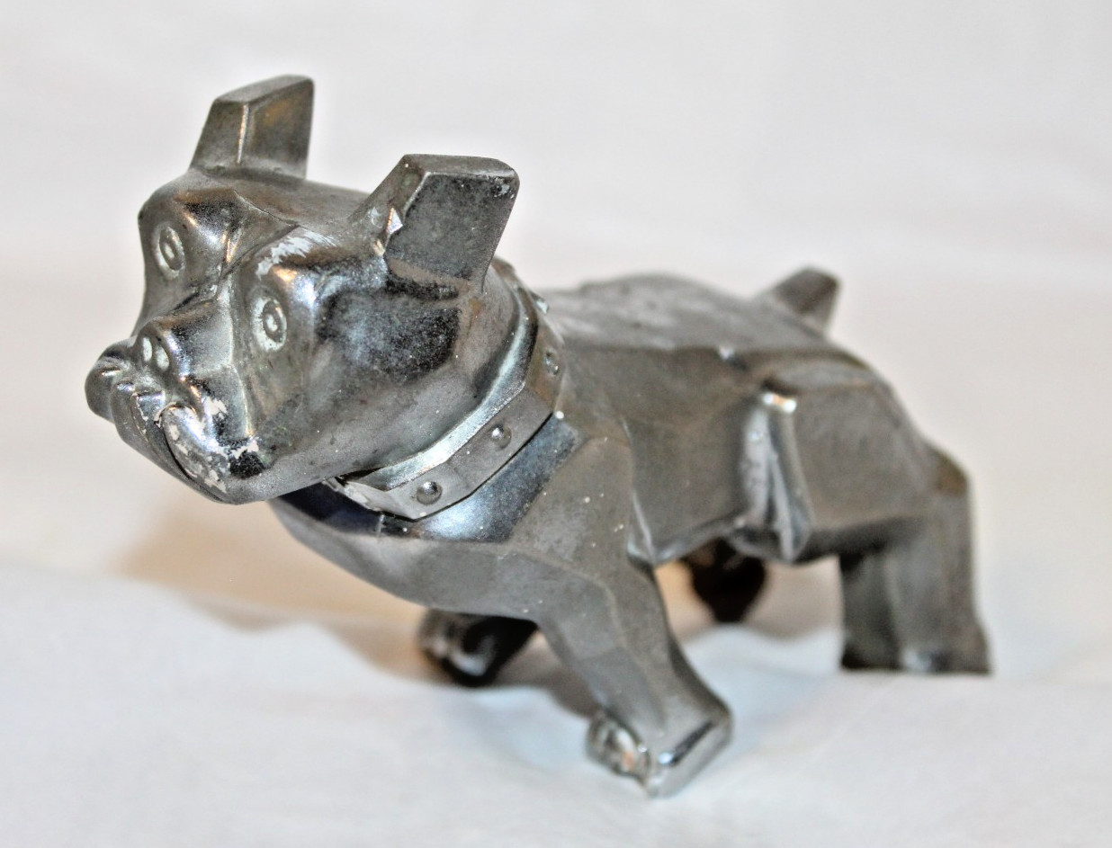 Vintage Mack Truck Chrome Bulldog Hood Ornament Design Pat. #87931