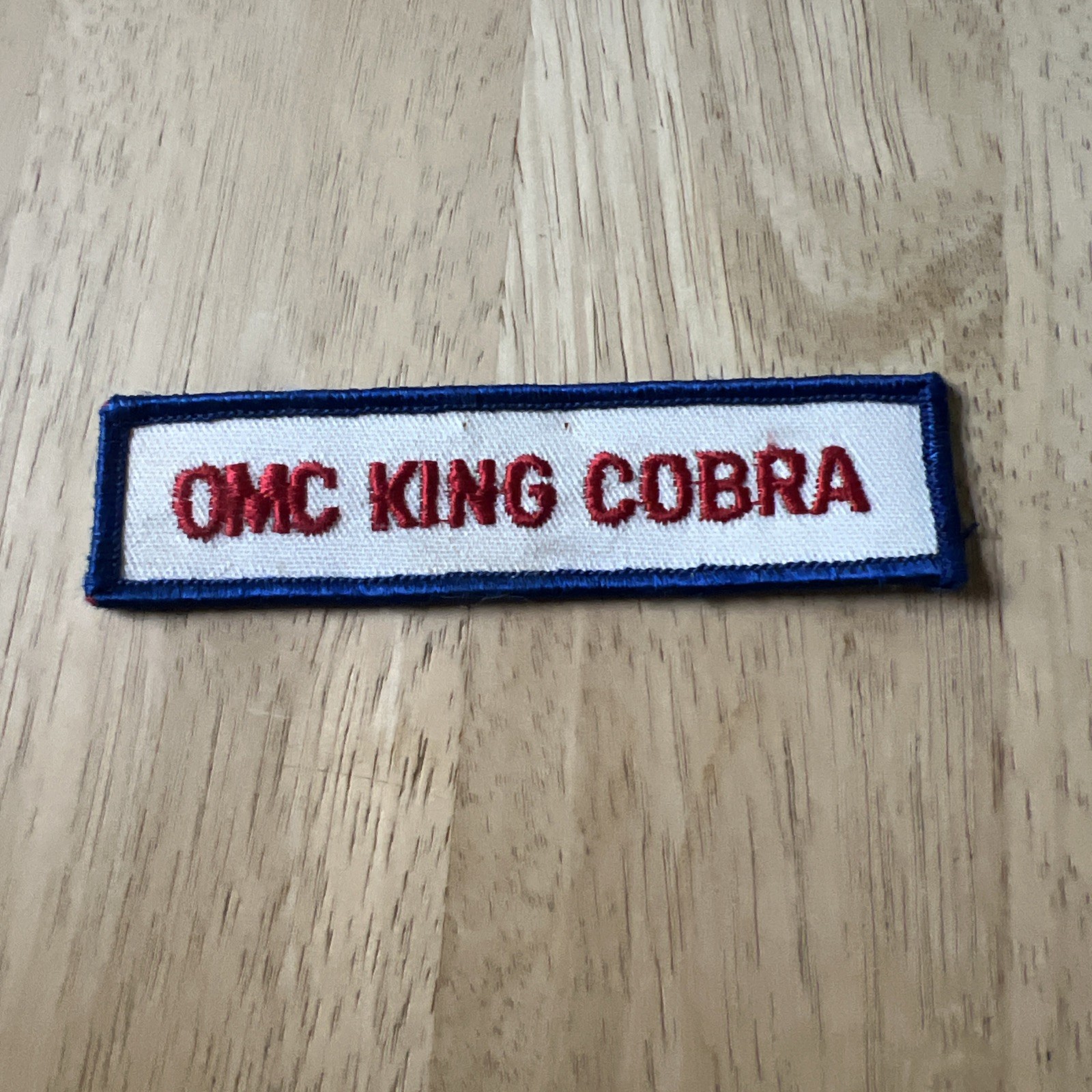 Vintage OMC King Cobra Marine Stern Drive Embroidered Patch Outboard Motor Boat Vintage OMC King Cobra Marine Stern Drive Embroidered Patch Outboard Motor Boat