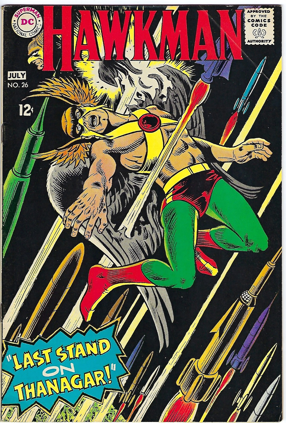 Hawkman #26 VG DC comics (July 1968) Silver Age \