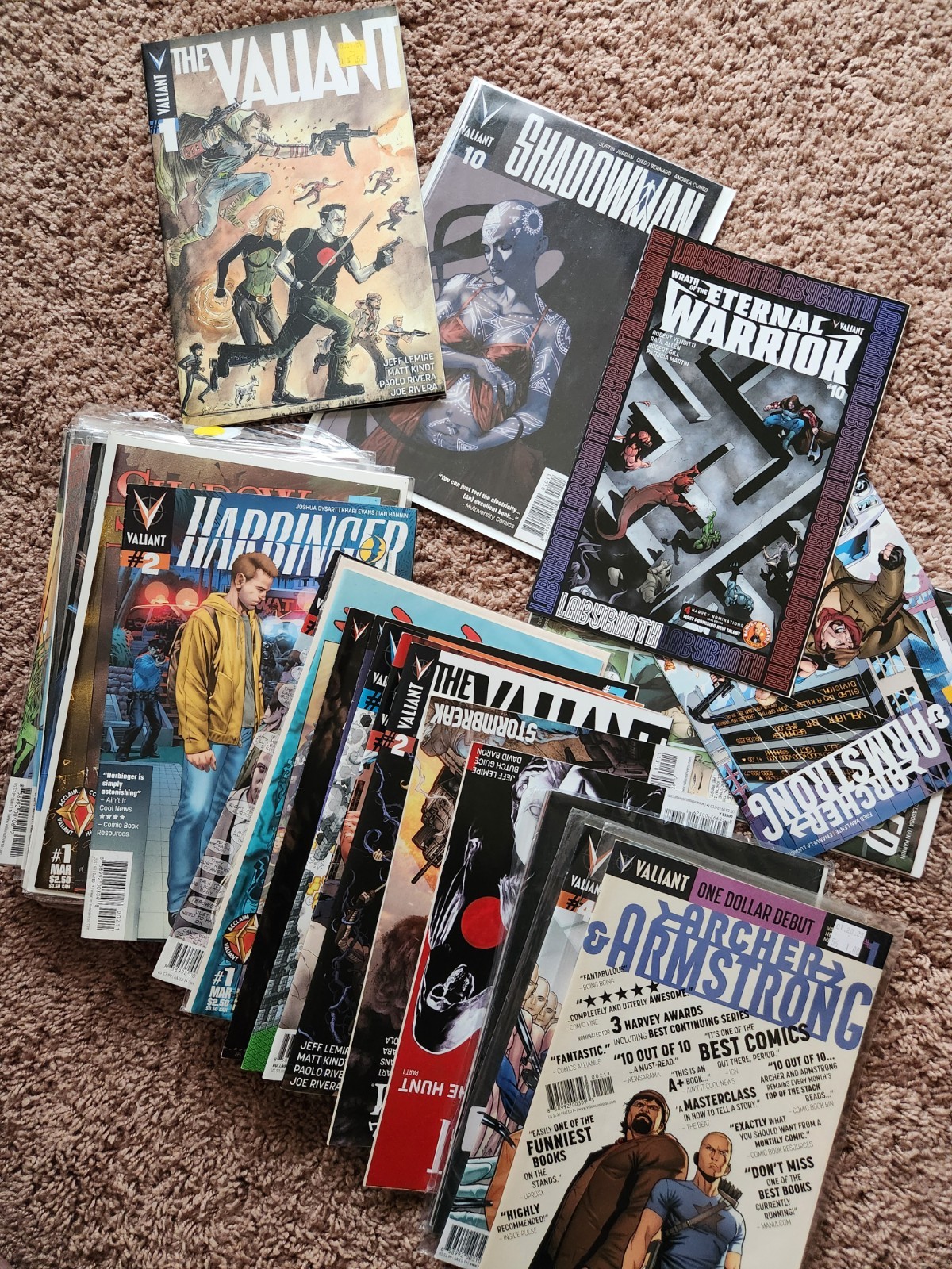 Lot 50 Valiant Comics. Harbinger. Archer. Shadowman