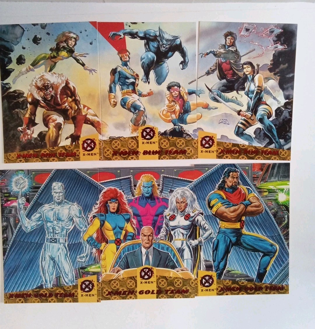 1994 Fleer Ultra X-Men Blue & Gold Team Special Limited Subset 1-6 Cards *Read*