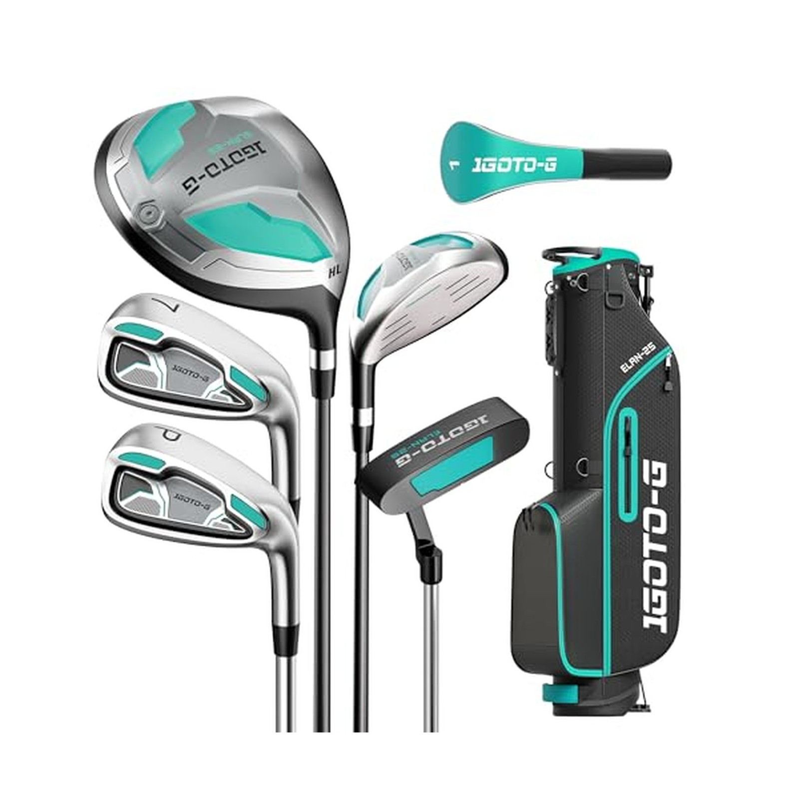 1GoTo-G Golf Clubs Set - 7 Piece Men\'s/Women\'s Right/Left Hand 1GoTo-G Golf Clubs Set - 7 Piece Men\'s/Women\'s Right/Left Hand